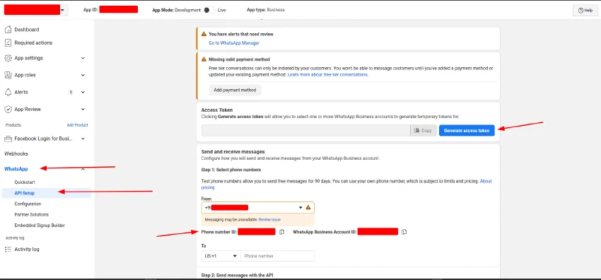 Enabling calling through the Meta API